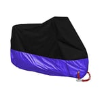 M L XL 2XL 3XL 4XL Motorcycle Cover Universal Outdoor Uv Protector All Season Waterproof Bike Rain Dustproof Motor Scooter Cover (Color : Purple, Size : XXL For 211 220cm)