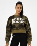 Better Bodies Chelsea sweater Dark Green Camo - M