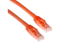ACT Orange 15 meter U/UTP CAT6A patch cable snagless with RJ45 connectors