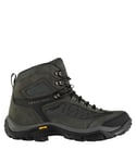 Karrimor Mens Aspen Mid Walking Boots Lace Up Waterproof Padded Ankle Collar - Charcoal Leather Size UK 10