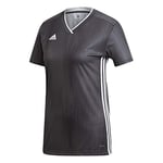 adidas Tiro19 Jersey W Maillot Femme, DGH Solid Grey/White, FR : XS (Taille Fabricant : XS)
