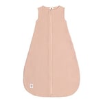 LÄSSIG Baby Sac de couchage d'été sans manches Muslin coton certifié GOTS unisexe/Muslin Sleeping Bag powder pink, taille 86/92 13-18 mois