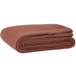 Rust Cotton Mellow Bed Cover Double 160x260 cm Sengeteppe 160x260 cm Rust Red, Rustrød