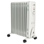 Electric Oil Filled Portable Radiator with Adjustable Thermostat 2.5kW