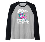 Mom Off Duty Go Ask Your Dad Flamingo Sunglasses Mothers Day Raglan Baseball Tee