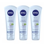 NIVEA EXPRESS HYDRATION HAND CREAM SEA MINERAL BAMBOO EXTRACT 100 ML - 3 PACK