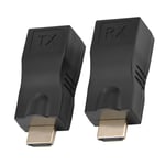 2x HDMI 30m till RJ45 Nätverkskabel Extender Konverterare Repeater över CAT-5e CAT6