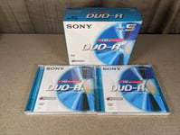 7 x Sony DVD-R Discs 4.7GB 120min 1x-16x Compatible BRAND NEW