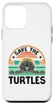 Coque pour iPhone 12 mini Save The Turtles, animal marin et amoureux des tortues de mer