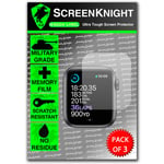 ScreenKnight® Apple Watch Series 6 Screen Protector (44mm) 3 Pack