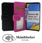 Skimblocker Plånboksfodral Xiaomi Mi Note 10 / Mi Note 10 Pro (Svart)