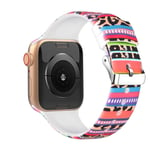 Floral Bands Compatible with Apple Watch Straps 38mm 42mm 40mm 44mm Soft Silicone Pattern Printed Replacement Straps Wristband Bracelet for Iwatch 6/SE/5/4/3/2/1 UK81026 (42mm/44mm,#8)