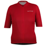 MATCHY CYCLING Maillot Essential Rouge L 2023 - *prix inclus code XTRA10