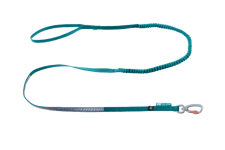 Non-Stop Dogwear Touring bungee leash Teal 2.0m/13mm