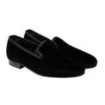 Crockett & Jones Albert Tofflor - Plain Black Velvet