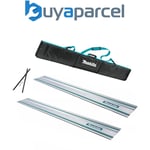 2x Makita 1.5m Guide Rail for SP6000 Plunge Saws + Carry Bag + Connector