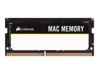 CORSAIR Mac Memory - DDR4 - kit - 16 Go: 2 x 8 Go - SO DIMM 260 broches - 2666 MHz / PC4-21300 - CL18 - 1.2 V - mémoire sans tampon - non ECC