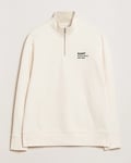 GANT Script Graphic Half Zip Sweater Cream