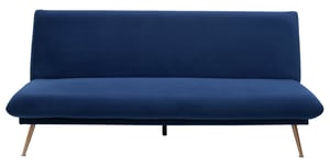 Habitat Matteo Velvet 2 Seater Clic Clac Sofa Bed - Blue