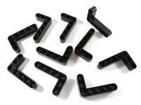 10 LEGO Technic Liftarm 3 x 5 L-Shape Thick BRICKS Black