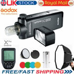 Godox AD200 2.4G TTL HSS Pocket Flash+ 65cm Umbrellra Softbox + Xpro Trigger Kit