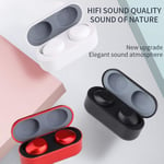 SDJJ Fashion Bluetooth Earphone, Wireless Headphones Bluetooth 5.0 Touch Waterproof Motion Headset Mini-Ear Noise Reduction, for Gym Home Office etc (Color : Black)