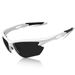 BONDDI Lunette de Soleil Sport Polarisée, Lunettes de Cyclisme Homme Femme pour Cyclisme, Conduite, Golf, Ski, Pêche et Course à Pied avec Protection UV400 et Monture TR90 Incassable