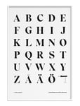 Alphabet #1 - Upper-Case Home Decoration Posters & Frames Posters Black & White Multi/patterned Olle Eksell