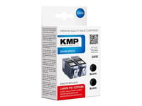 KMP DOUBLEPACK C81D - Pack de 2 - 19 ml - noir - compatible - cartouche d'encre - pour Canon PIXMA iP4950, iX6550, MG5350, MG6250, MG8150, MG8250, MX715, MX885, MX892, MX895