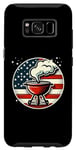 Coque pour Galaxy S8 Barbecue vintage patriotique avec drapeau américain