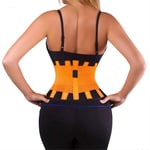 45532rr Sweat belt waist trimmer waist coach slimmer shaper woman man neoprene sports fitness sauna slimming sauna belt, Size:M(Rose) (Color : Orange)