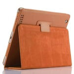 Leather Flip Stand Case for Apple iPad Air/Air2 9.7 2017/18 5th/6th Gen (Orange)