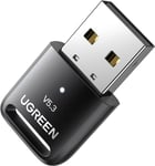 UGREEN V5.3 USB Bluetooth Adapter for PC Laptop, Plug and Play Bluetooth... 