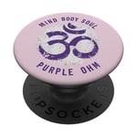 Purple Ohm Mind Body Soul PopSockets PopGrip Interchangeable