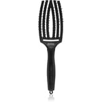 Olivia Garden Fingerbrush Double Bristles flat brush for easy combing 1 pc