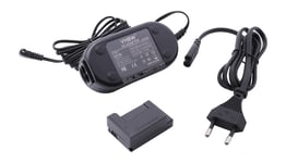 vhbw Bloc d'alimentation, chargeur adaptateur compatible avec Canon Powershot SX30 is appareil photo, caméra vidéo - Câble 2m, coupleur DC