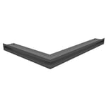 Grille de Ventilation KRATKI AIR | Grille de cheminée Angle Droit 547 x 766 x 60 mm | Graphite | Grille d'extraction pour Ventilation de cheminée | Prise d'air à Un Angle de 45 degrés