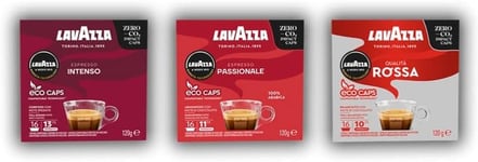 Lavazza, Strong Trio, a Modo Mio, Coffee Capsules, Compostable, 3 Packs of 16 Co