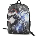 Kimi-Shop Hunters X Hunters-Killua Anime Cartoon Cosplay Canvas Shoulder Bag Backpack Cool Lightweight Travel Daypacks School Backpack Laptop Backpack