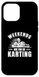 Coque pour iPhone 14 Plus Les week-ends sont pour le karting - Go Kart Racing Driver