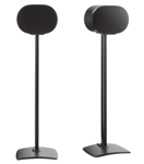 SANUS WSSE32 Black Pair Fixed Height Speaker Stands for Sonos Era 300