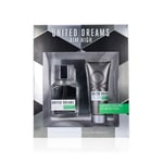 Benetton United Dreams Aim High Giftset EDT Spray 100ml+After Shave Balm 75ml