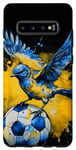 Galaxy S10+ Nightingale Football Soccer Animal Art Print Graphic Case