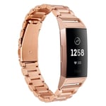 Fitbit Charge 3 klokkereim av rustfritt stål - gull