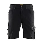 Blåkläder Hantverksshorts 4-vägsstretch utan spikfickor X1900 - Mörkgrå/Svart / C50
