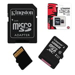 Acce2s - Carte Mémoire Micro SD 128 Go Classe 10 pour Sony Xperia E5