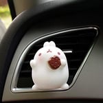 VCX Fat Rabbit Car Vents Perfume Clip Air Freshener Automobile Interior Fragrance Cute Cartoon Dolls Car Ornament Accessories Gift (Color Name : Cookies)