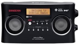 Sangean DPR-25 Radio stéréo portable DAB/FM-RDS Rechargeable Noir