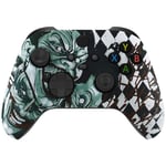 eXtremeRate Joker Replacement Front Housing Shell for Xbox Series X Controller, Soft Touch Custom Cover Faceplate for Xbox Series S Controller - Controller NOT Included