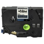 vhbw 1x Ruban textile compatible avec Brother PT E300VP, E110, E500, E300, E500VP, E110VP imprimante d'étiquettes 12mm Or sur Bleu marine